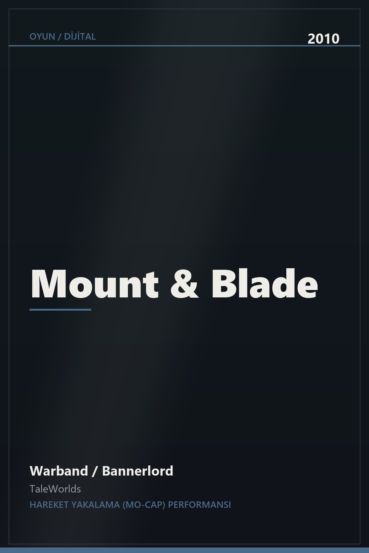 Mount & Blade projesi kapak görseli
