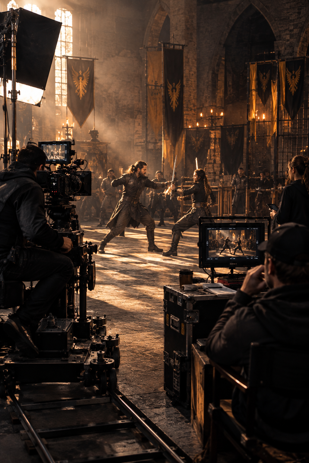 Film ve görsel prodüksiyon — set çalışması