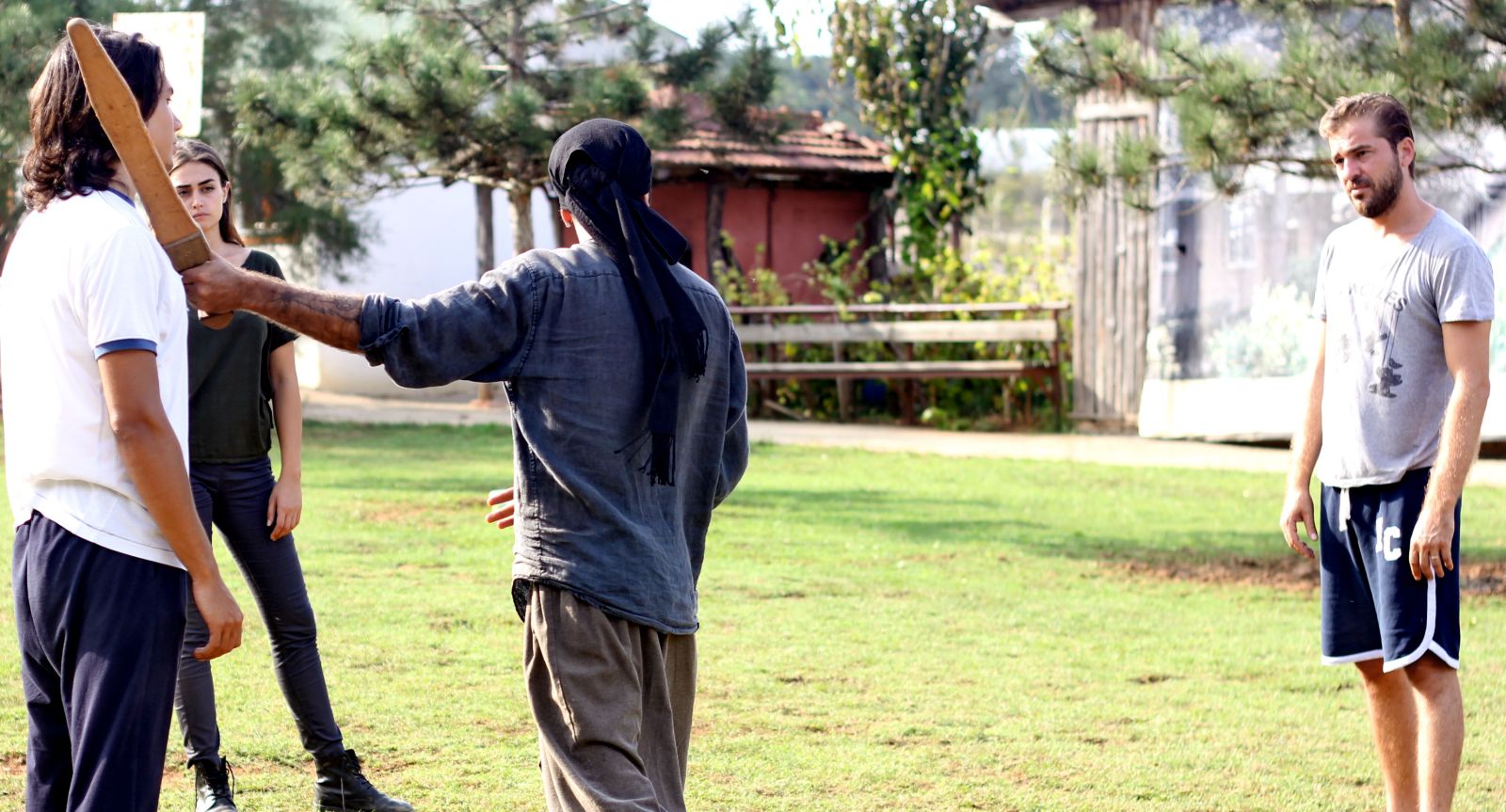 Dizi-film yapımından bir kare — Kuzgun Akademi